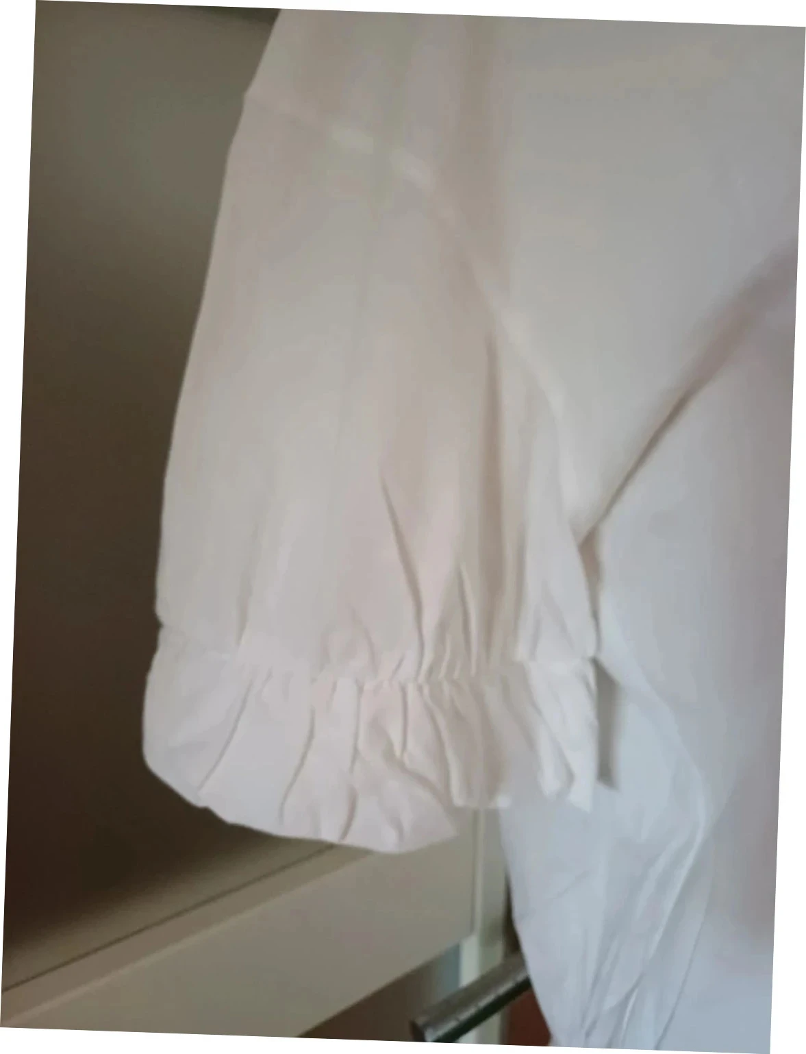 Camiseta oversized branca Victoria/Tomas de designer - Tamanho 38 (M) - Detalhes franzidos – photo 2